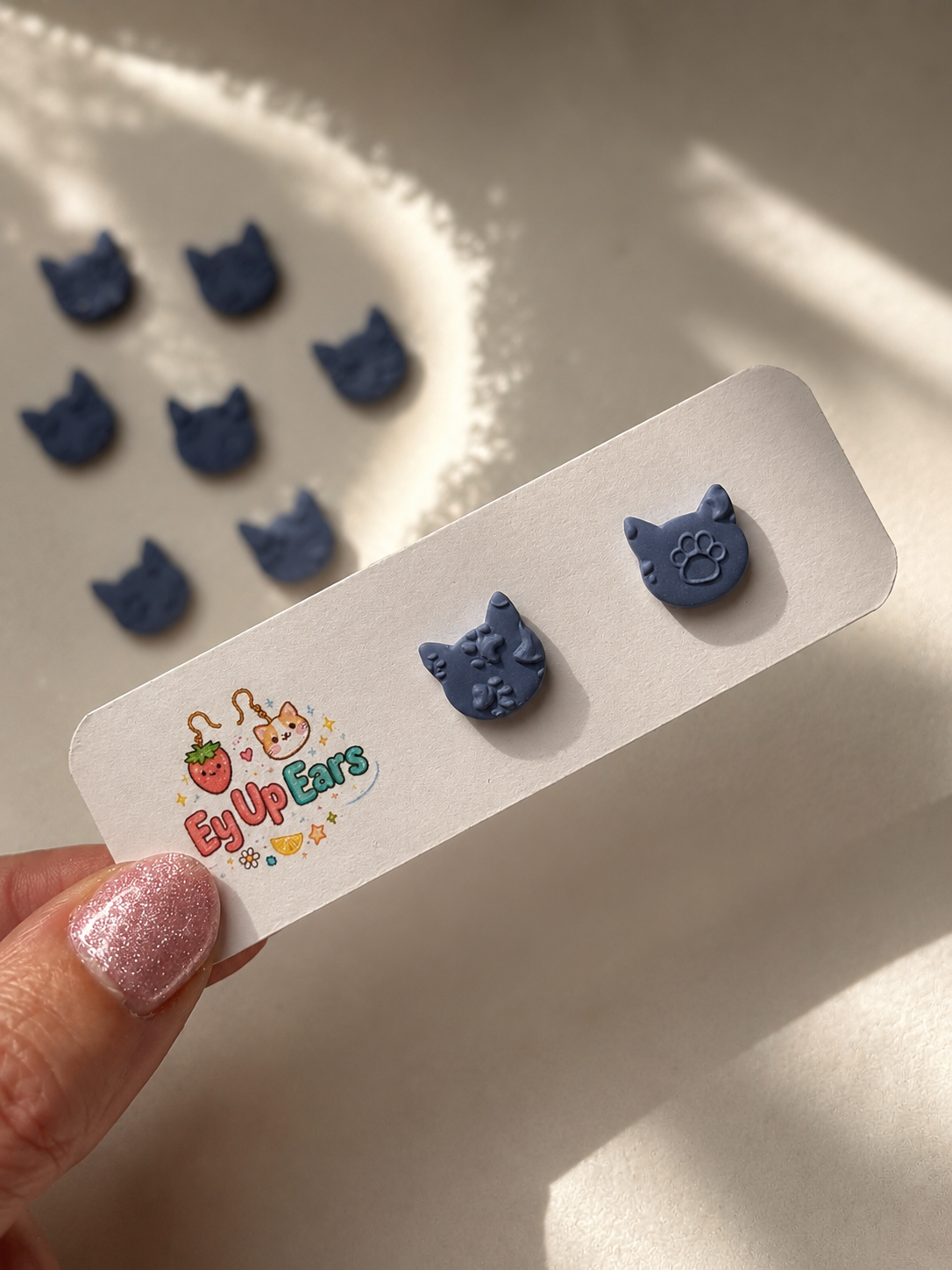 Cat Paw Stud Earrings