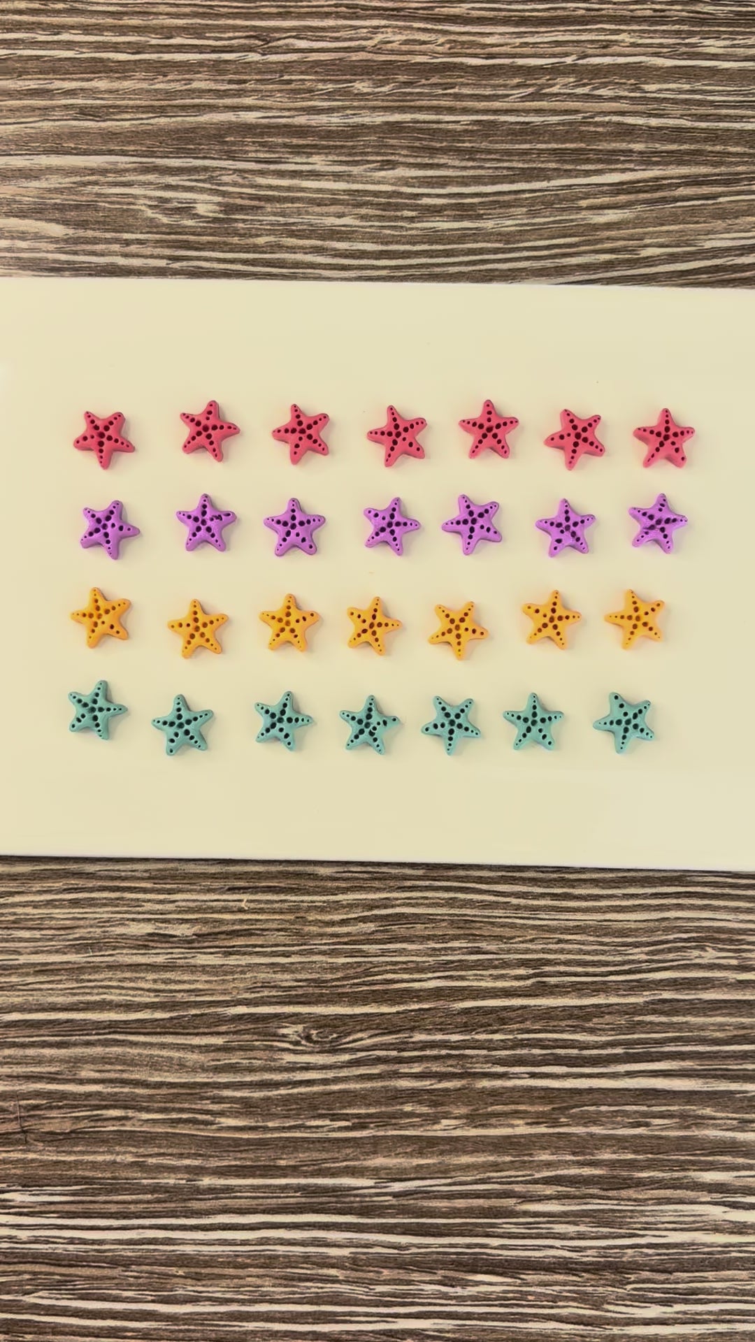 Starfish Mini Stud Earrings- Beach inspired  - Seaside - Summer Stud Collection